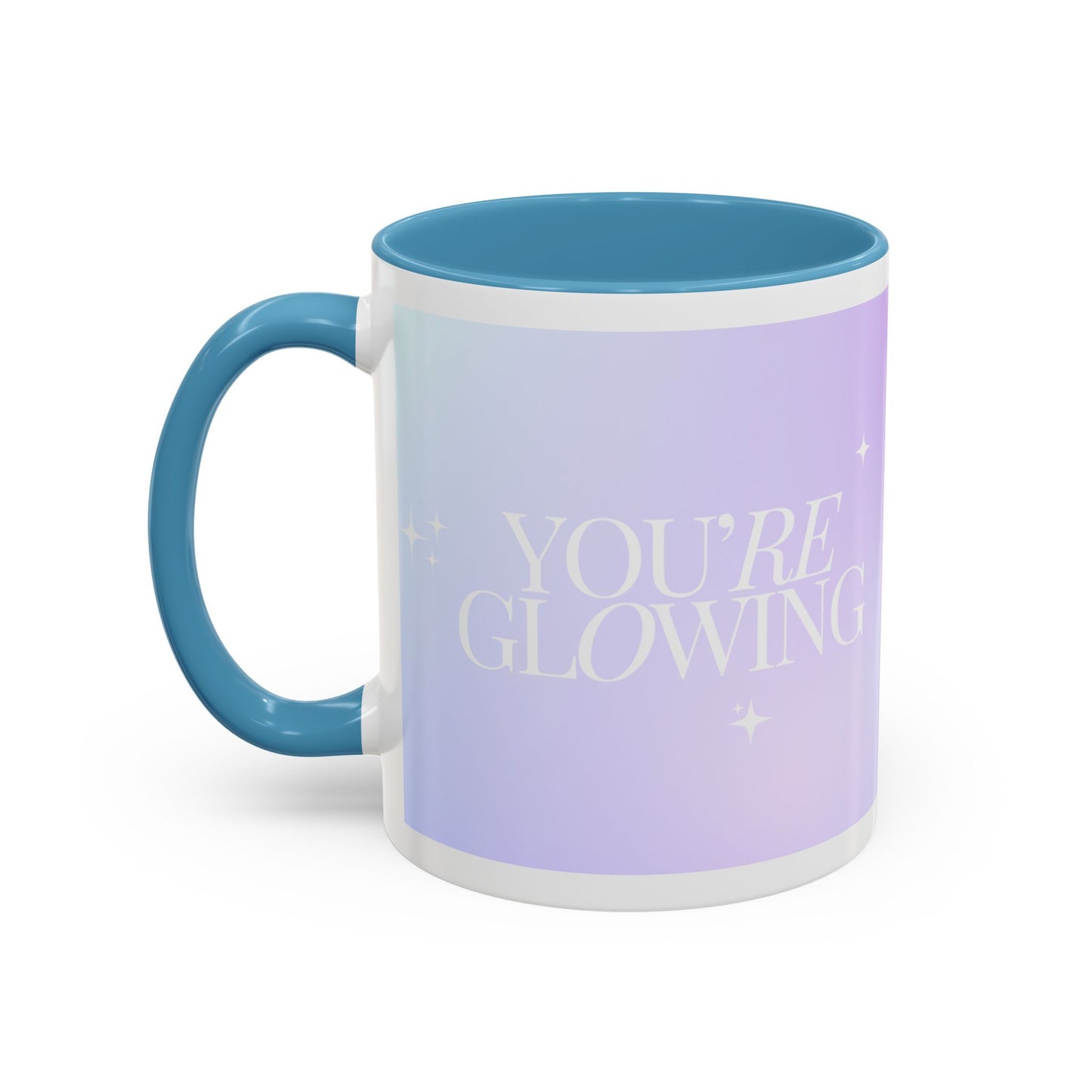 Dreamy Gradient Accent Coffee Mug - Inspiring Morning Vibes for Coffee Lovers
