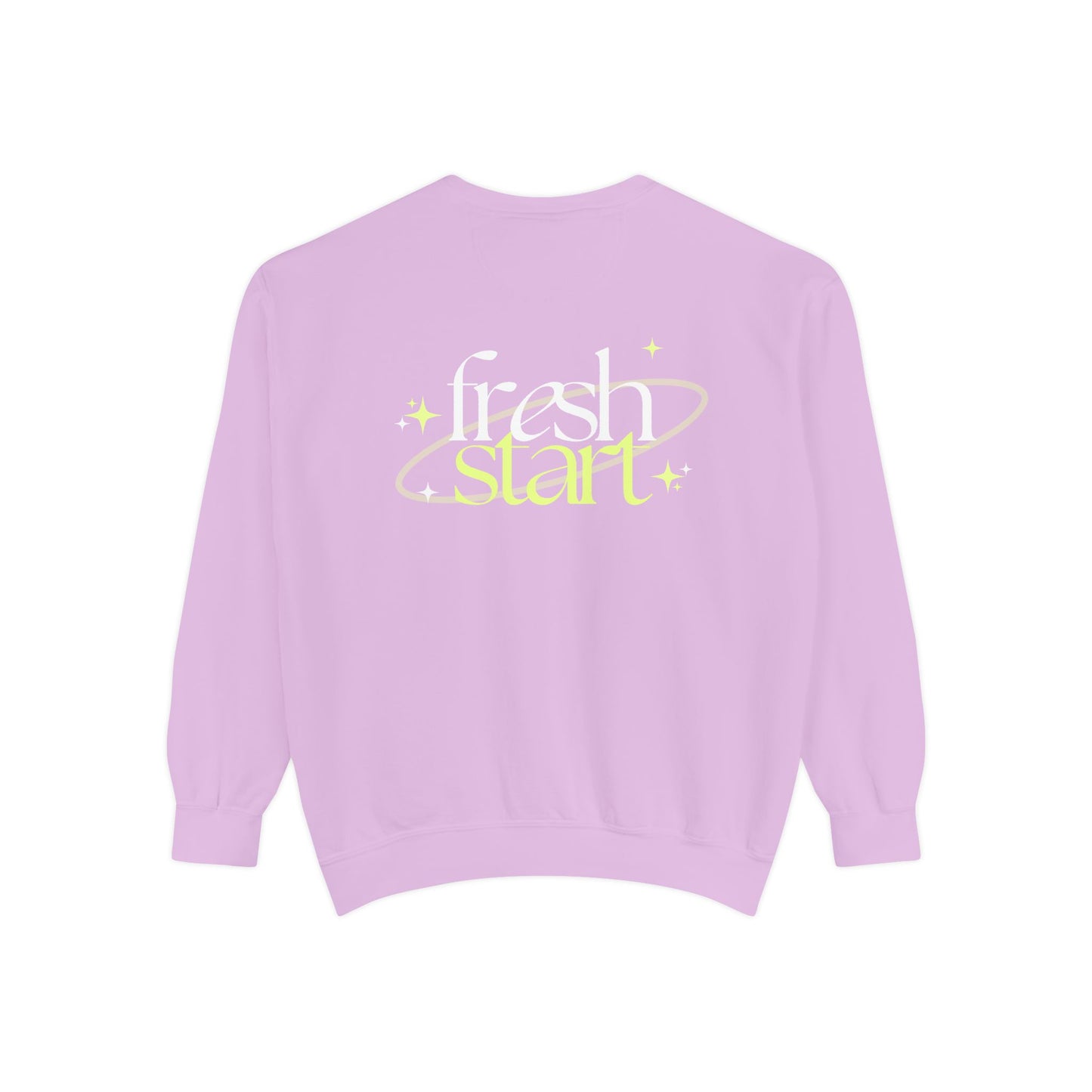 Fresh Start Unisex Garment-Dyed Sweatshirt - Light Blue Comfort