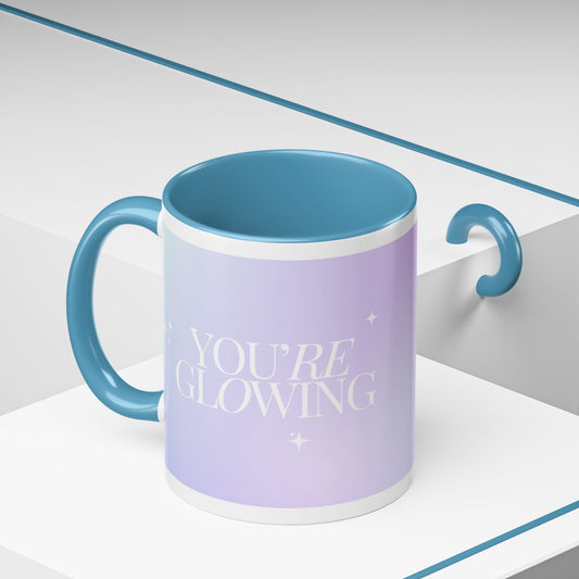 Dreamy Gradient Accent Coffee Mug - Inspiring Morning Vibes for Coffee Lovers