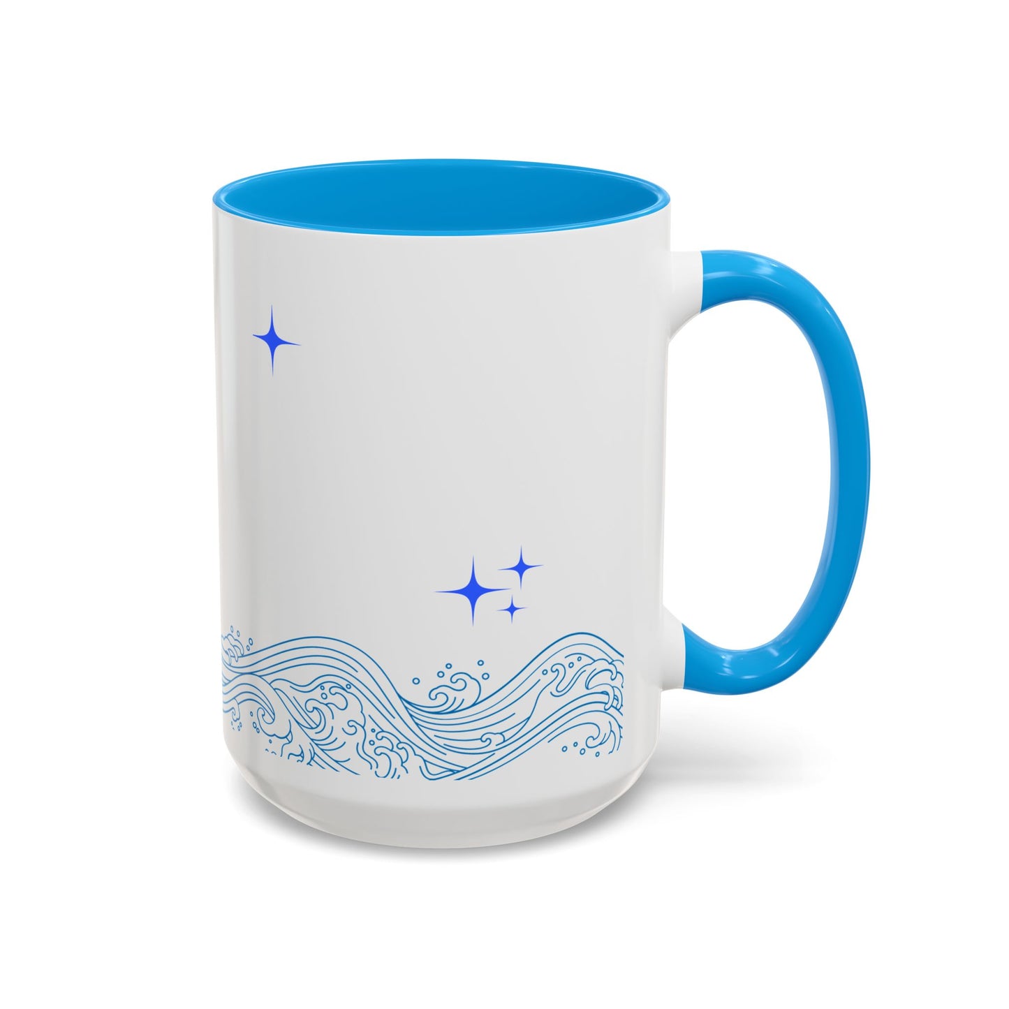 Ocean Wave Coffee Mug - Colorful 11oz & 15oz Cups with Inspirational Text