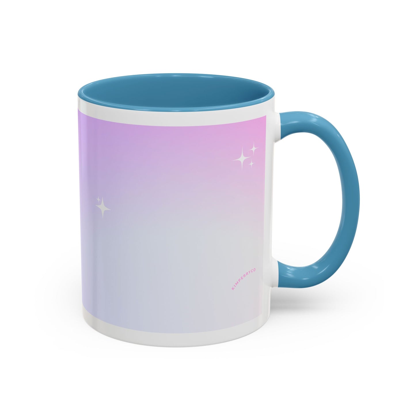 Dreamy Gradient Accent Coffee Mug - Inspiring Morning Vibes for Coffee Lovers