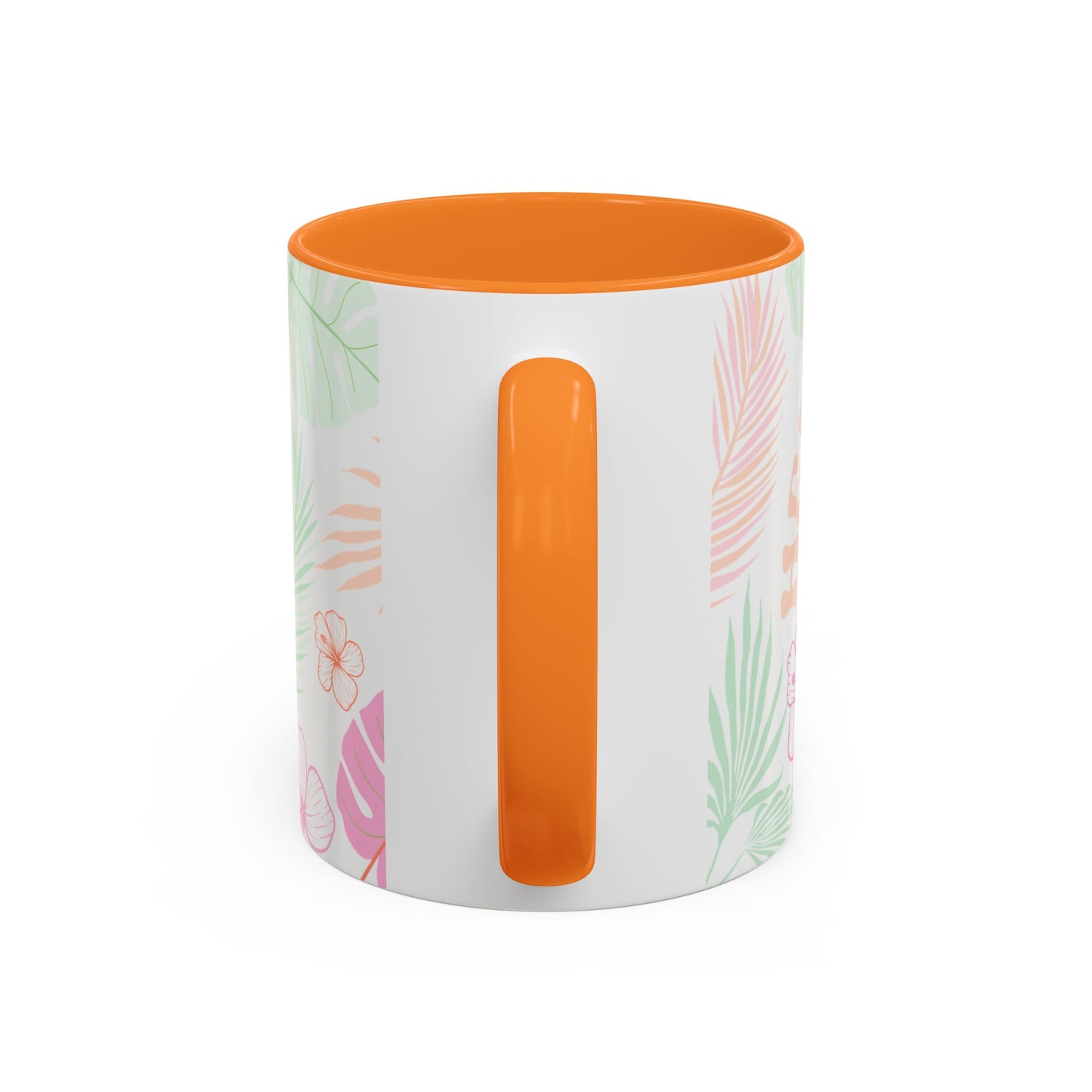 Tropical Leaf Mugs - Colorful 11oz & 15oz, Perfect for Summer Sips