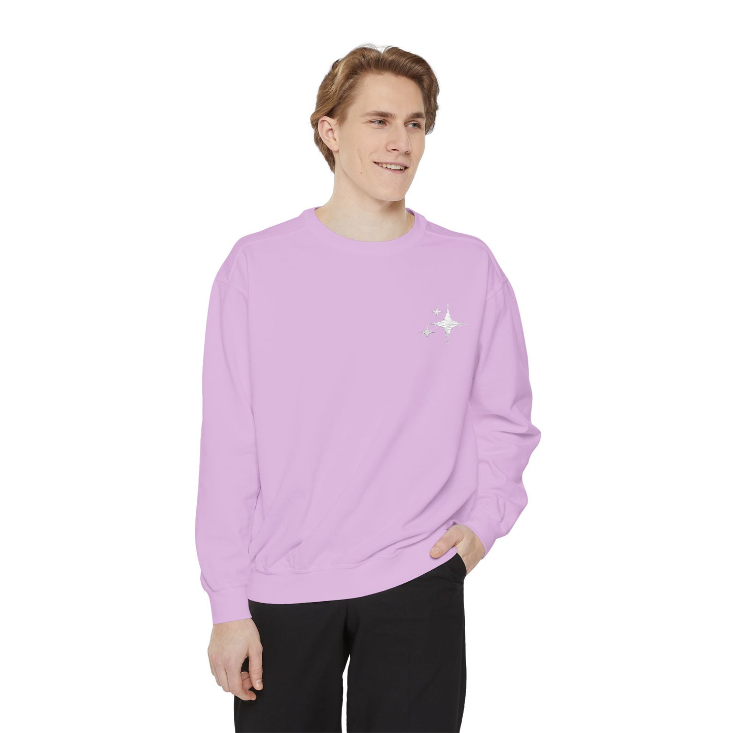 Minimalist Bird Design Unisex Garment-Dyed Sweatshirt